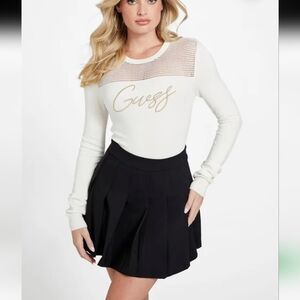 GUESS Women's Eco Waden Mesh Sweater, size XL